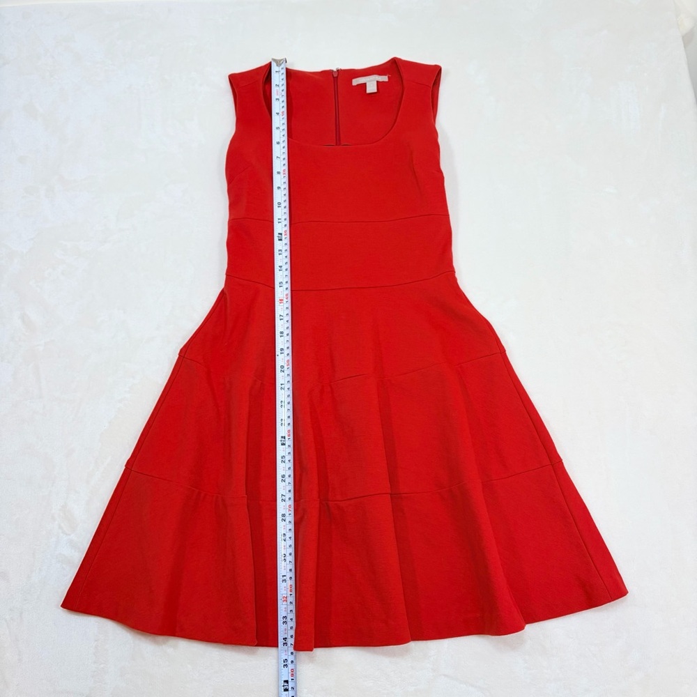 Banana Republic Crimson Sleeveless Fit and Flare Dress - Picture 7 of 9